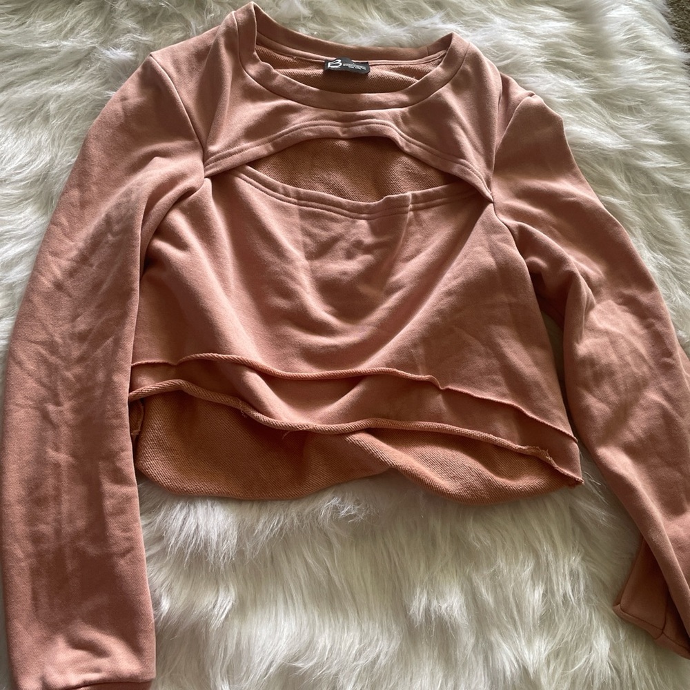 Women's Pink Long Sleeve Top